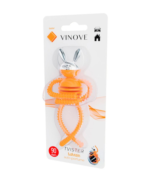 [MR&MRS FRAGRANCE] Дизайнерский ароматизатор для автомобиля TVISTER оранжевый BAHRAIN | БАХРЕЙН