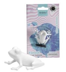 [MR&MRS FRAGRANCE] Аромадекор для автомобиля и дома / FOREST BLISTER ЛЯГУШОНОК /белый/ CITRUS & AMBER/ Цитрус и амбра