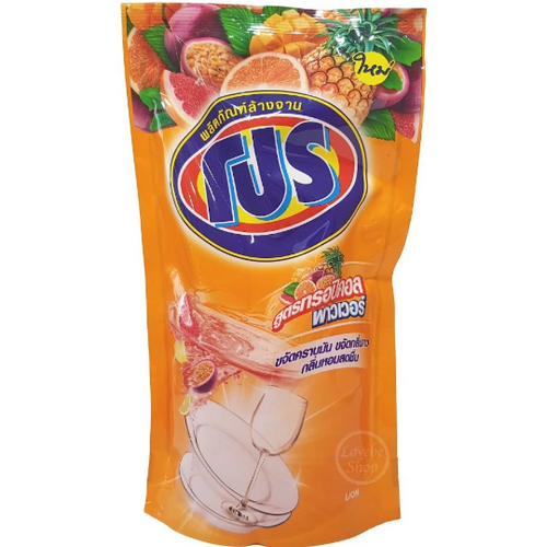 [LION] Средство для мытья посуды PRO Tropical Power с ароматом тропических фруктов (мягкая упаковка), 400 мл