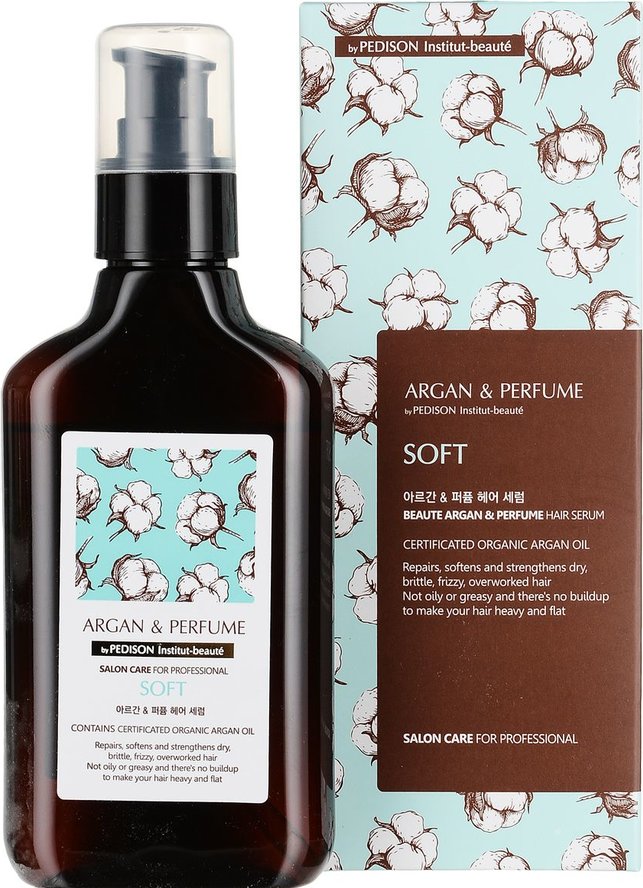 [Pedison] Парфюмированная сыворотка для волос с аргановым маслом SOFT INSTITUT BEAUTE ARGAN PERFUME HAIR OIL SERUM, 130мл