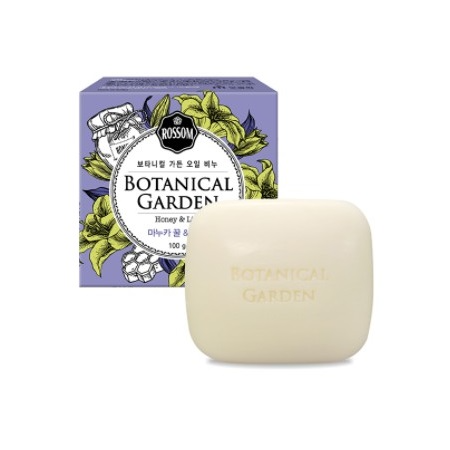 [MUKUNGHWA КОРЕЯ] Питательное туалетное мыло "Rossom Botanical Garden" с мультивитаминными капсулами, мёдом Мануки, лилией 100 г