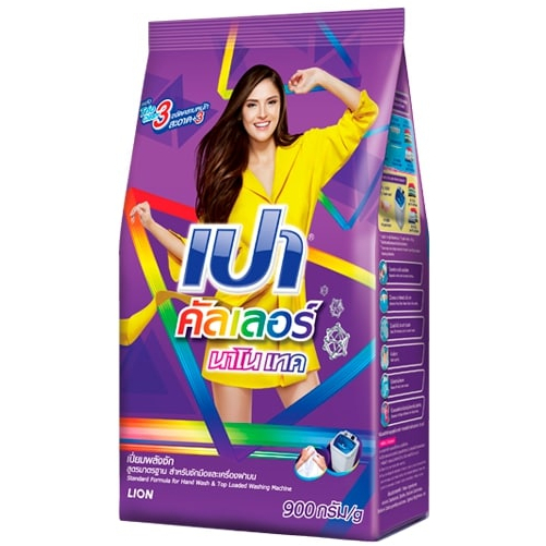 [LION] Стиральный порошок для цветного белья PAO Nano Tech UV Color, 900 г