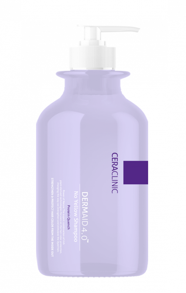 [CERACLINIC] Шампунь для волос против желтизны DERMAID 4.0 No Yellow Shampoo Protein Quench, 500 мл