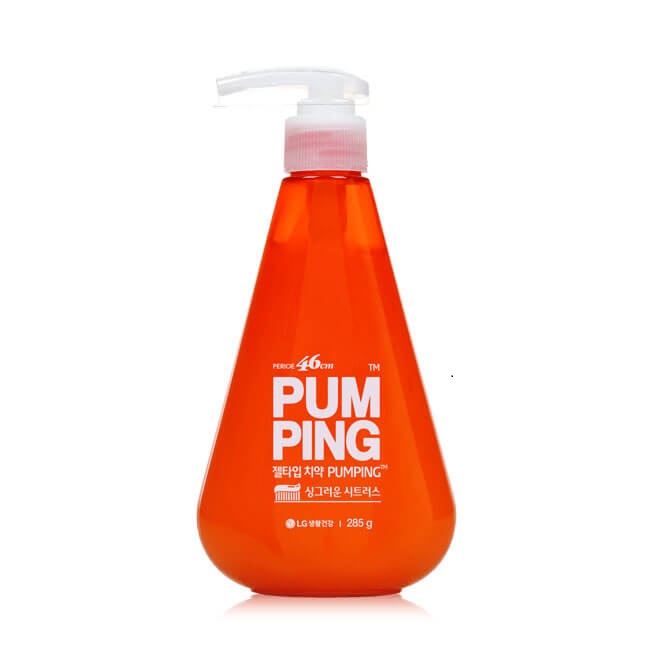 [PERIOE] Отбеливающая зубная паста с цитрусами Perioe Pumping Whitening Toothpaste, 285 мл