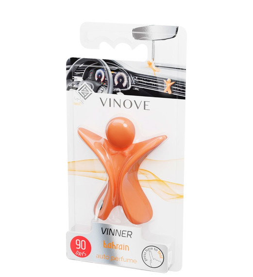 [MR&MRS FRAGRANCE] Дизайнерский ароматизатор для автомобиля VINOVE VINNER оранжевый BAHRAIN | БАХРЕЙН