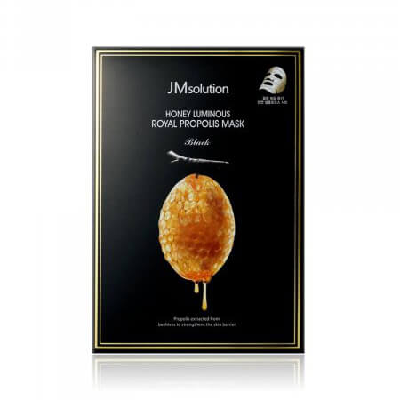 [JMSOLUTION] НАБОР Тканевая маска с прополисом АНТИВОЗРАСТНАЯ Honey Luminous Royal Propolis Mask, 10 шт*30мл