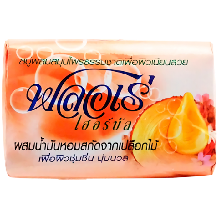 [LION] Мыло с экстрактом трав и маслом сандалового дерева Flore Herbal Bar Soap, 80 г