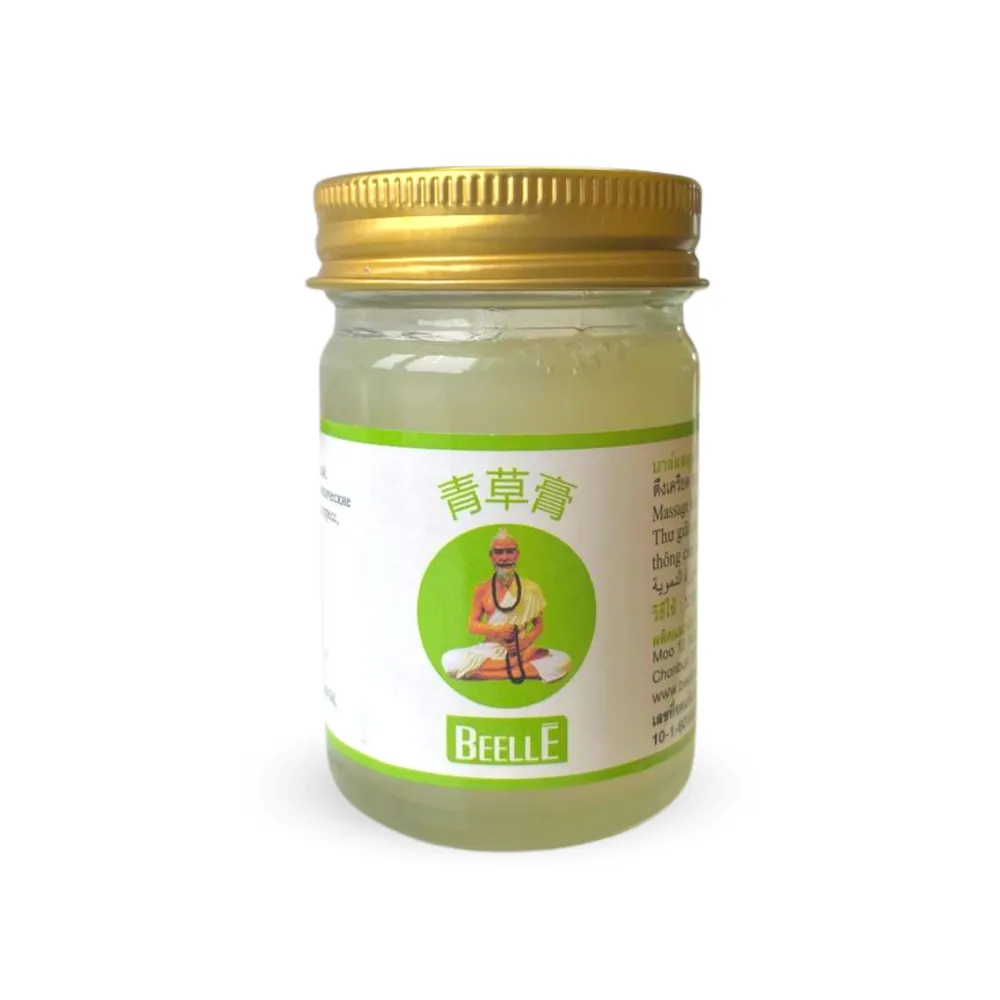 Тайский бальзам для тела массажный Mho Shee Woke Beelle белый, 50 г