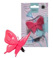 [MR&MRS FRAGRANCE] Аромадекор для автомобиля и дома / FOREST BLISTER БАБОЧКА /фуксия/ CUCUMBER / Экзотический огурец