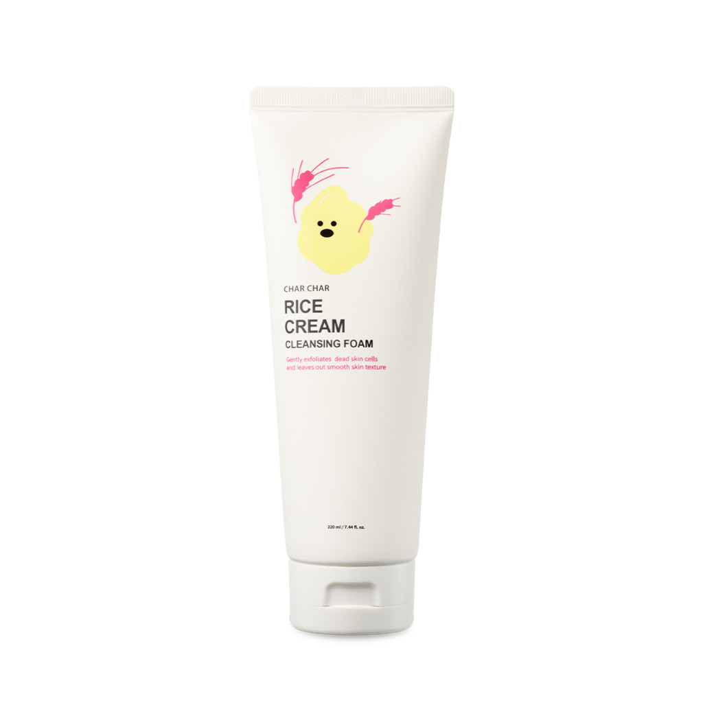 [Char Char] Кремовая пенка для питания кожи Rice Cream Cleansing Foam, 220 мл