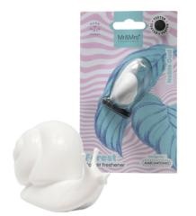 [MR&MRS FRAGRANCE] Аромадекор для автомобиля и дома / FOREST BLISTER УЛИТКА /белый/ NOBLE OUD/ Благородный уд