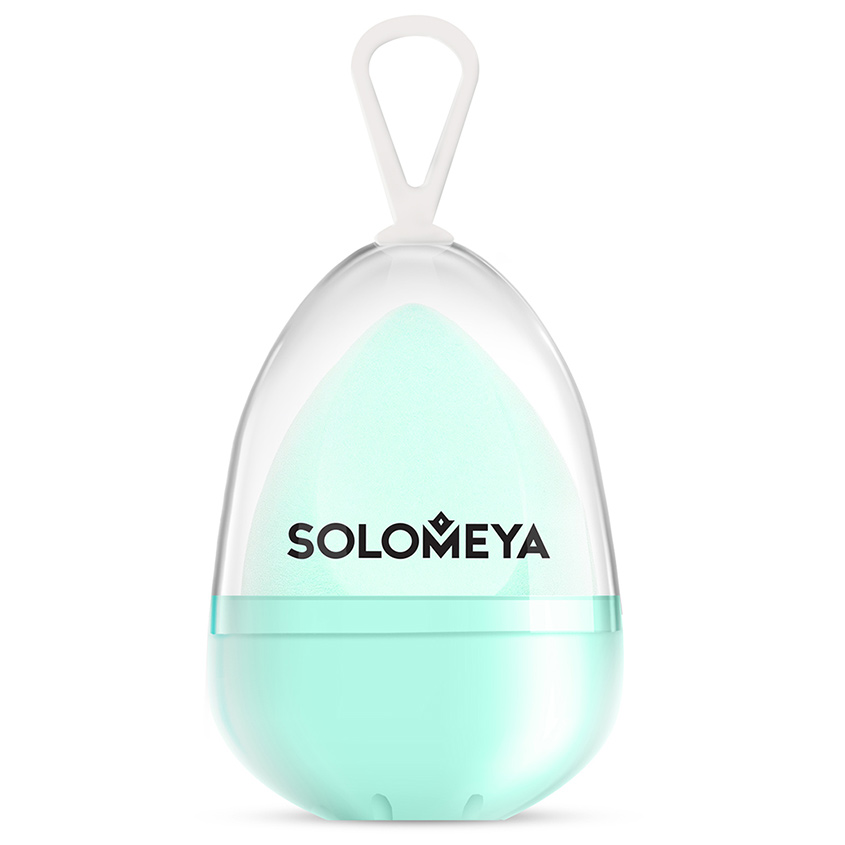 [SOLOMEYA] Вельветовый косметический спонж для макияжа ТИФФАНИ Solomeya Microfiber Velvet Sponge Tiffany, 1 шт