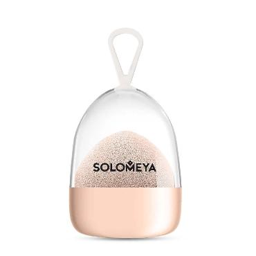 [SOLOMEYA] Супер мягкий косметический спонж для макияжа ПЕРСИК Solomeya Super soft blending sponge Peach, 1 шт
