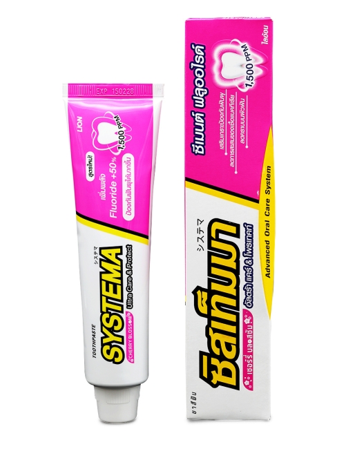 [LION] Зубная паста с ароматом вишни в цвету Systema Cherry Blossom, 140 г