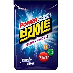 [MUKUNGHWA КОРЕЯ] Стиральный порошок "Белизна и яркость" с пузырьками кислорода  и содой 1 кг