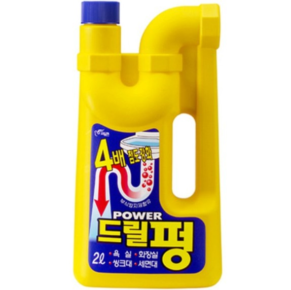[PIGEON КОРЕЯ] Мощное средство "Power Drill Pung" для чистки ТРУБ 1 л