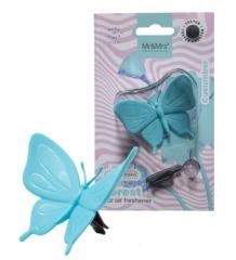 [MR&MRS FRAGRANCE] Аромадекор для автомобиля и дома / FOREST BLISTER БАБОЧКА /голубой/ CUCUMBER / Экзотический огурец