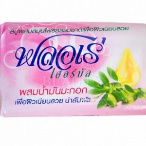 [LION] Мыло с экстрактом трав и оливковым маслом Flore Herbal Bar Soap, 80 г