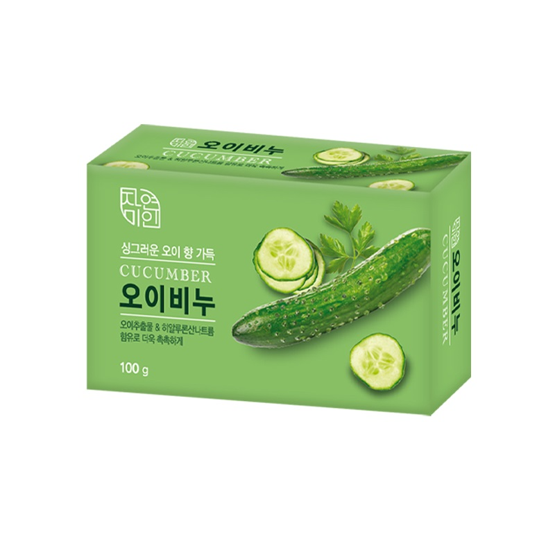 [MUKUNGHWA КОРЕЯ] Увлажняющее туалетное мыло с экстрактом огурца "Moisture Cucumber Soap" 100 г