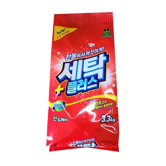 [SANDOKKAEBI КОРЕЯ] Стиральный порошок «Се-Плас» (с ферментами) 3,3 кг (мягкая упаковка)