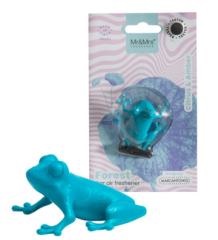 [MR&MRS FRAGRANCE] Аромадекор для автомобиля и дома / FOREST BLISTER ЛЯГУШОНОК /голубой/ CITRUS & AMBER/ Цитрус и амбра