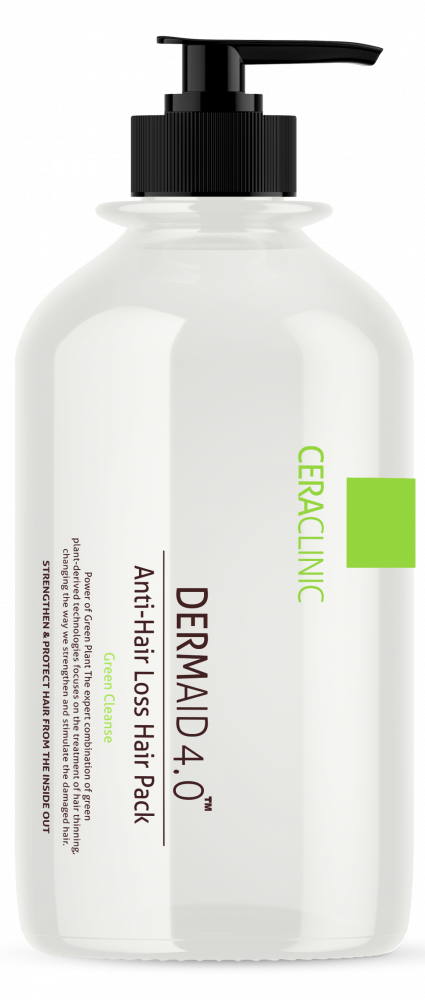 [CERACLINIC] Маска для волос ПРОТИВ ВЫПАДЕНИЯ DERMAID 4.0  Anti Hair Loss Hair Pack Green Cleanse, 1000 мл