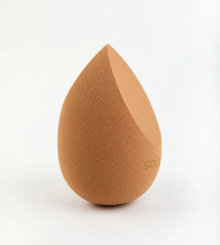 [SOLOMEYA] Косметический спонж для макияжа  с двойным срезом КОФЕ МОККА  Double-Sided Cut blending sponge, Mocha Mousse