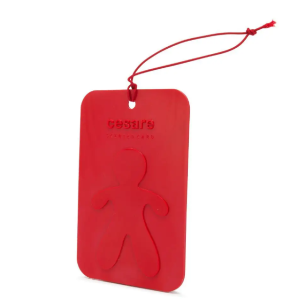 [MR&MRS FRAGRANCE] Аромакарточка для автомобиля/ CESARE CARD / красный/PEPPERMINT/ Перечная мята