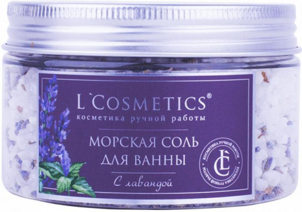 [L'Cosmetics] Морская соль мертвого моря для ванн с сухоцветами "Лаванда", 300 гр