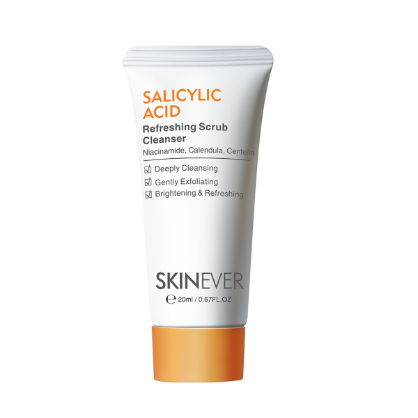 [SKINEVER] Travel size Очищающая пенка-скраб для лица с салициловой кислотой  Salicylic Refreshing Scrub Cleanser, 20 мл