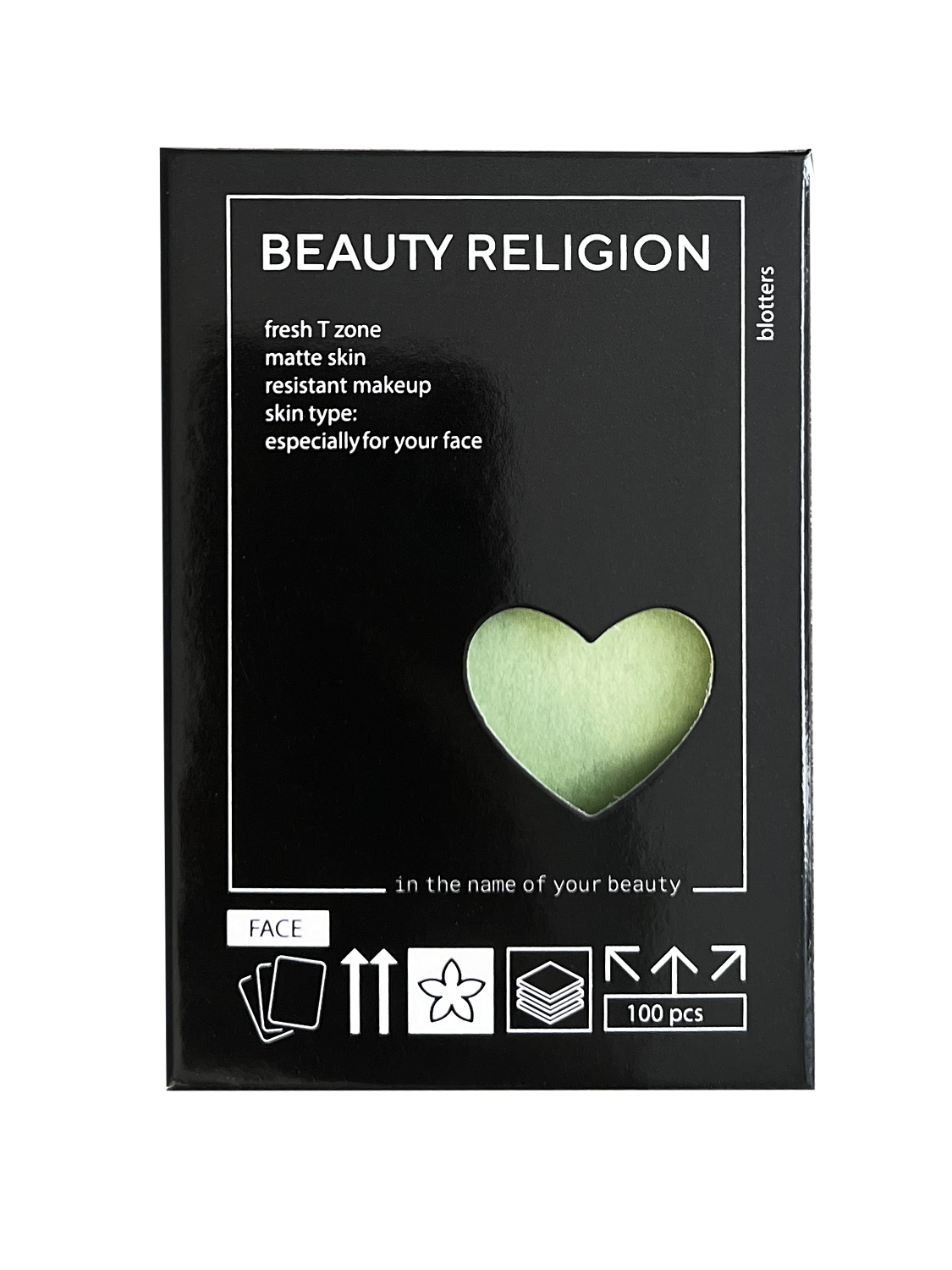 [BEAUTY RELIGION] Салфетки для лица матирующие Blotters sheet, 100 шт*1 уп