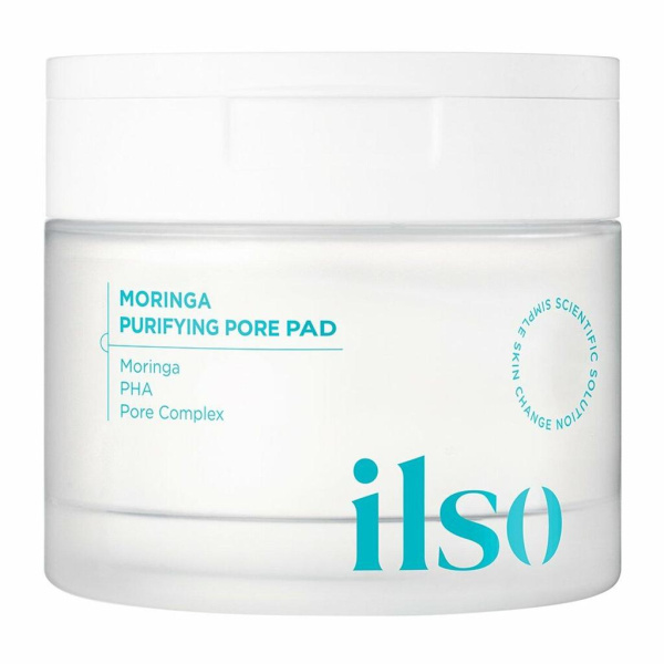 [ILSO] Очищающие пэды с морингой MORINGA PURIFYING PORE PAD, 160 мл/60 шт.
