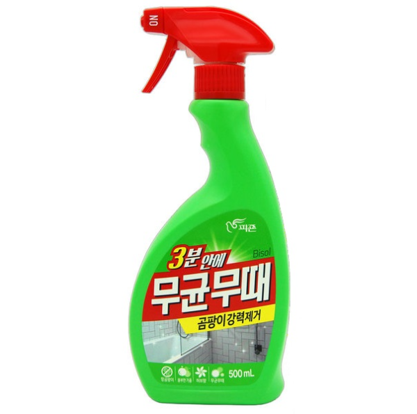 [PIGEON КОРЕЯ] Чистящее средство "BISOL" для ванной от ПЛЕСЕНИ (с ароматом трав) пульверизатор  500 мл 