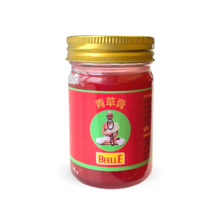 Тайский бальзам для тела массажный Mho Shee Woke Beelle красный, 50 г