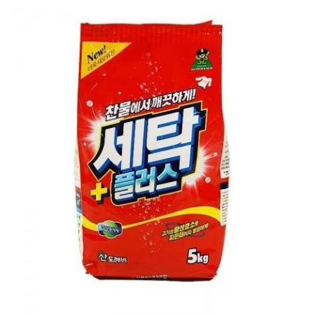[SANDOKKAEBI КОРЕЯ] Стиральный порошок «Се-Плас» (с ферментами) 5 кг (мягкая упаковка)