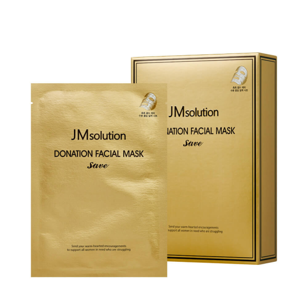 [JMSOLUTION] НАБОР Укрепляющая тканевая маска С ПЕПТИДАМИ Donation Facial Mask Save, 10 шт*37мл