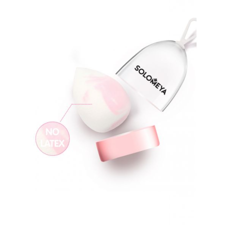 [SOLOMEYA] Двусторонний косметический спонж для макияжа КАПЛЯ Solomeya Drop Double-ended blending sponge, 1 шт
