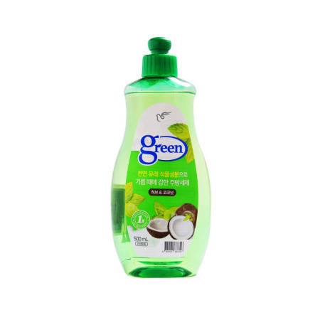 [PIGEON КОРЕЯ] Средство для мытья посуды ТРАВЫ И КОКОС Green ,500 мл