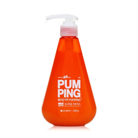 [PERIOE] Отбеливающая зубная паста с цитрусами Perioe Pumping Whitening Toothpaste, 285 мл