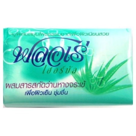 [LION] Мыло с экстрактом трав и Алоэ Flore Herbal Bar Soap, 80 г