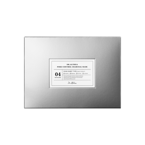 [DR. ALTHEA] Тканевая маска для лица СЕБУМ-КОНТРОЛЬ Dr. Althea Pore-Control Charcoal Mask, 5 шт