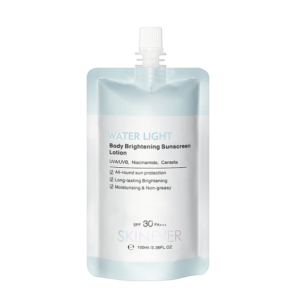 [SKINEVER] Легкий солнцезащитный лосьон для тела Water Light Body Brightening Sunscreen Lotion SPF 30 PA++++, 100 мл