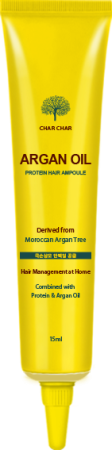 [Char Char] Сыворотка для волос ВОССТАНОВЛЕНИЕ/АРГАНОВОЕ МАСЛО Argan Oil Protein Hair Ampoule, 15 мл