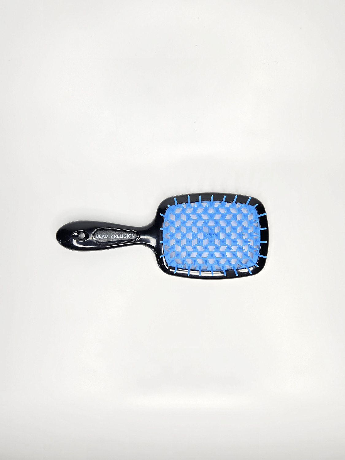 [BEAUTY RELIGION] Расческа для волос Superbrush the Original Italian Design, цвет чёрный/лазурный