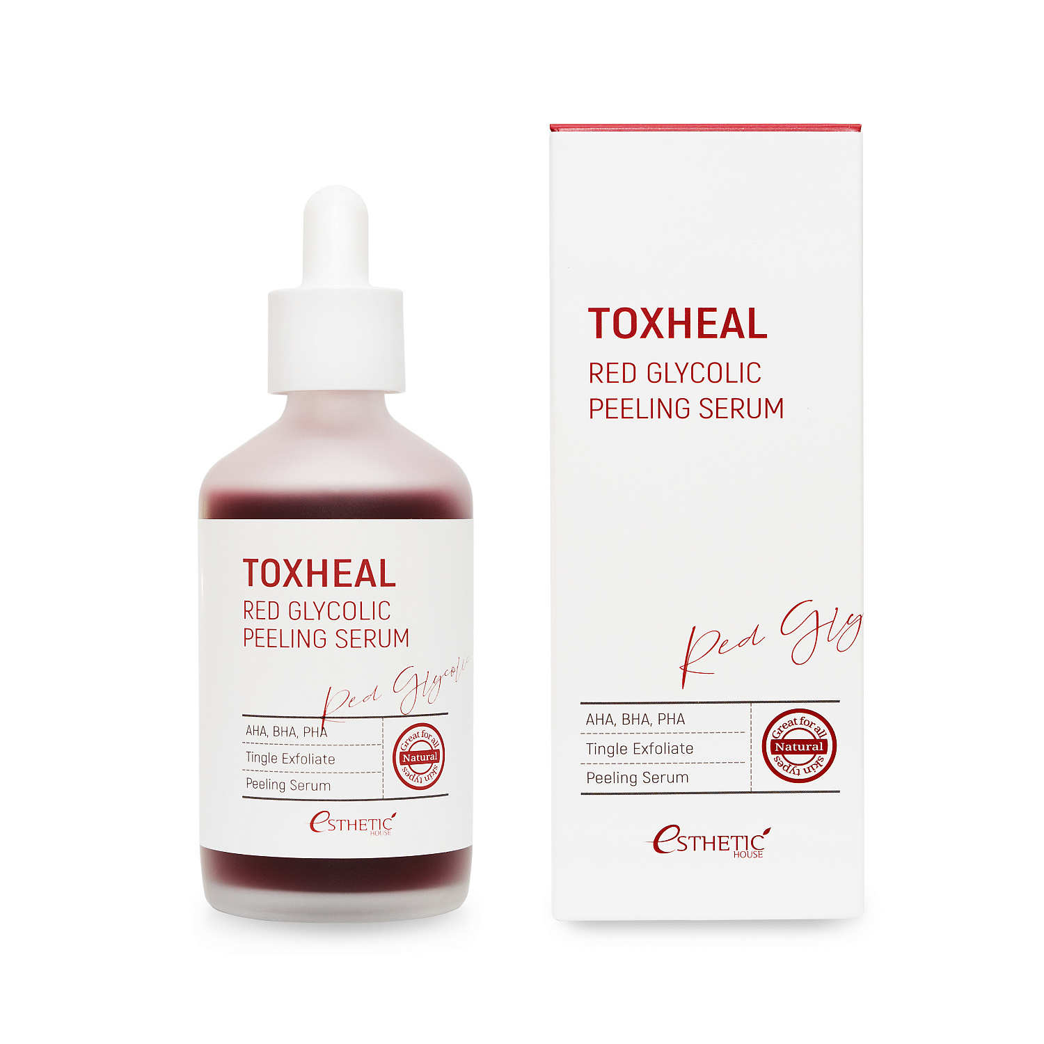 [ESTHETIC HOUSE] Пилинг-сыворотка ГЛИКОЛЕВАЯ Toxheal Red Glyucolic Peeling Serum, 100 мл