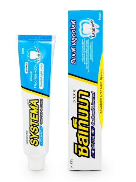 [LION] Зубная паста для глубокой очистки зубов со вкусом ледяной мяты Systema Icy Mint, 140 г