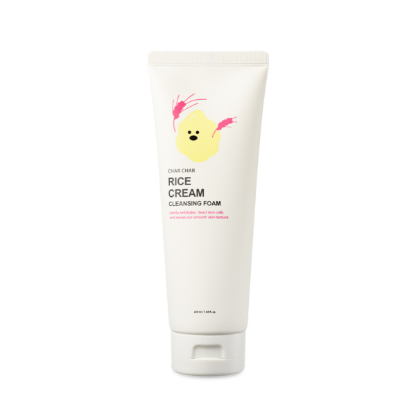 [Char Char] Кремовая пенка для питания кожи Rice Cream Cleansing Foam, 220 мл