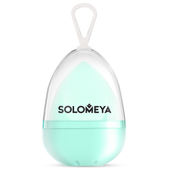 [SOLOMEYA] Вельветовый косметический спонж для макияжа ТИФФАНИ Solomeya Microfiber Velvet Sponge Tiffany, 1 шт
