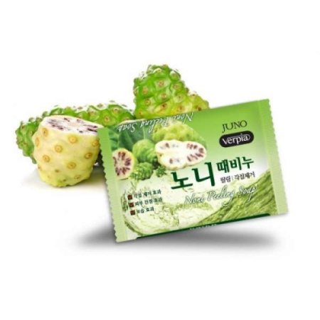 [JUNO] Мыло-пилинг для лица и тела с экстрактом фрукта нони VERPIA 150г