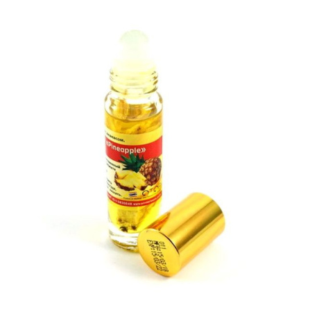 [BANNA] Тайский жидкий бальзам - ингалятор с эфирными маслами Ананас, стеклянный флакон с шариковым аппликатором, 10 гр